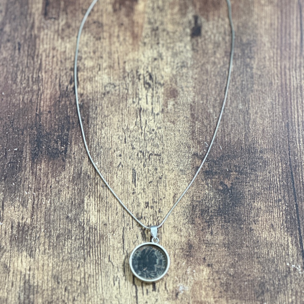 Constantine the Great Ancient Coin from Jewish-Roman War Pendant Necklace - Picture 6 of 12